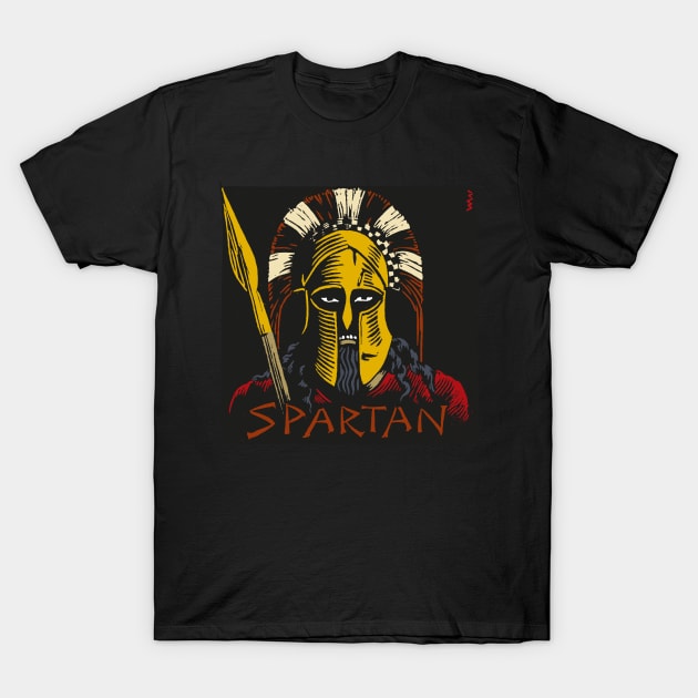 Spartan Warrior T-Shirt by WonderWebb